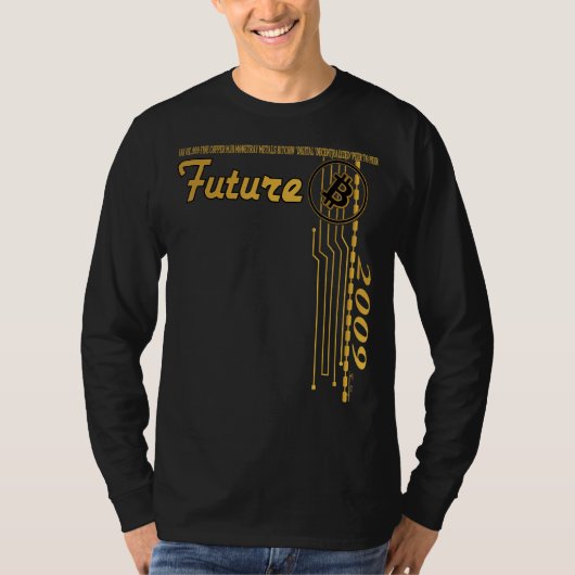 Toekomst is crypto - cryptovalhandel btc - code B T-shirt (Voorkant)