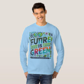 Toekomst is Groen — Eco Pop Typografie T-shirt (Voorkant volledig)
