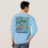 Toekomst is Groen — Eco Pop Typografie T-shirt (Achterkant volledig)