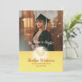 Toekomst is heldere aankondiging van Afstuderen (Staand voorkant)