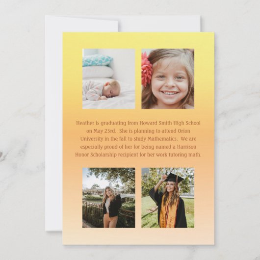 Toekomst is heldere aankondiging van Afstuderen (Achterkant)