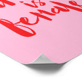 Toekomst is het feminisme van het Vrouw feministis Poster (Hoek)