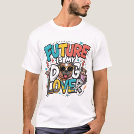 Toekomst Is Mijn Hondenliefhebber Design T-shirt
