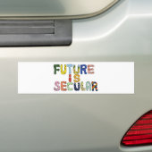 TOEKOMST IS SECULIER BUMPERSTICKER (Op auto)