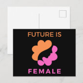Toekomst is Vrouw feminist Briefkaart (Voorkant / Achterkant)