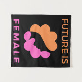 Toekomst is Vrouw feminist Wandkleed (Voorkant (horizontaal))