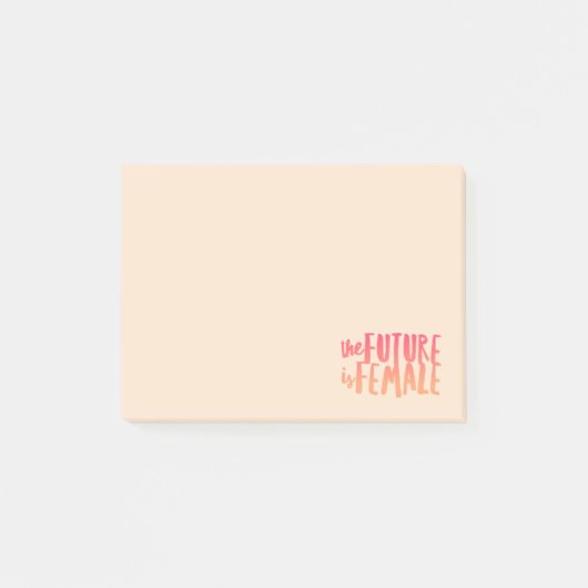 Toekomst is Vrouw Post-IT Opmerkingen Post-it® Notes (Voorkant)