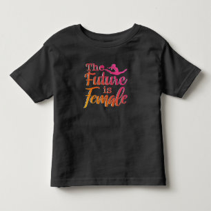 Toekomst is Vrouw Quote - Feministische gymnastiek Kinder Shirts