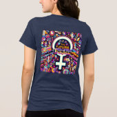 Toekomst is Vrouw Tri-Blend Shirt (Achterkant)
