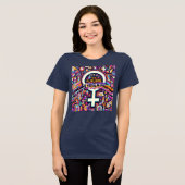 Toekomst is Vrouw Tri-Blend Shirt (Voorkant volledig)