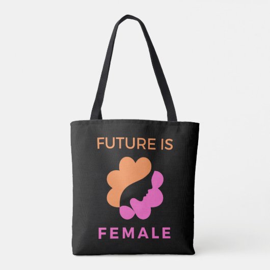 Toekomst Is Vrouwelijk Feministisch Tote Bag (Achterkant)