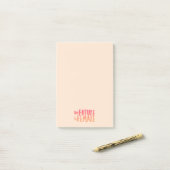 Toekomst is Vrouwelijke Post-It-notities Post-it® Notes (Op bureau)