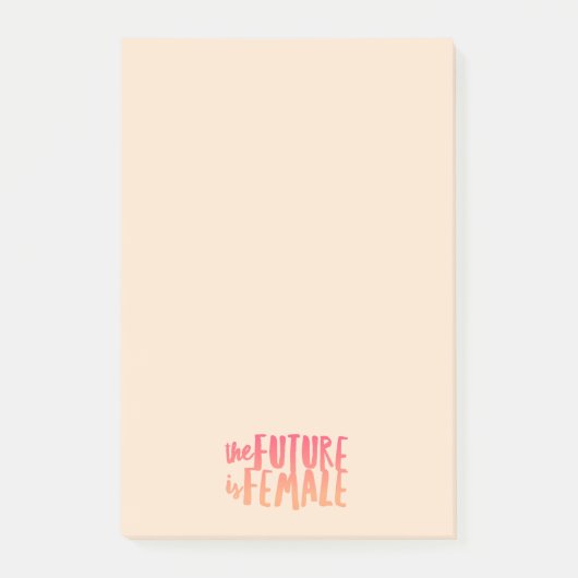 Toekomst is Vrouwelijke Post-It-notities Post-it® Notes (Voorkant)