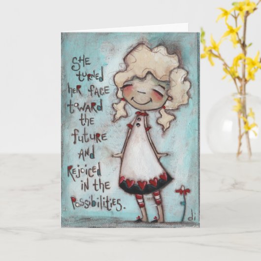 Toekomst - Kaart van Birthday (Gele Bloem)