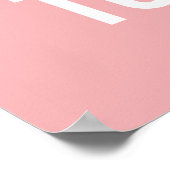 Toekomst - licht roze Inspirerend prijsopgave - Po Poster (Hoek)