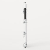 Toekomst mevrouw Black White Floral Chic Script Br Case-Mate iPhone Case (Achterkant/links)