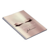 Toekomst mevrouw Bridal Pink Makeup Glitter Name S Notitieboek (Rechterzijde)
