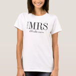 Toekomst mevrouw Bride Bridal Partij T-Shirt<br><div class="desc">Pas de aangepaste tekst hierboven aan. In ons collectie "Voor de toekomst mevrouw" kunt u aanvullende coördinatiepunten vinden.</div>