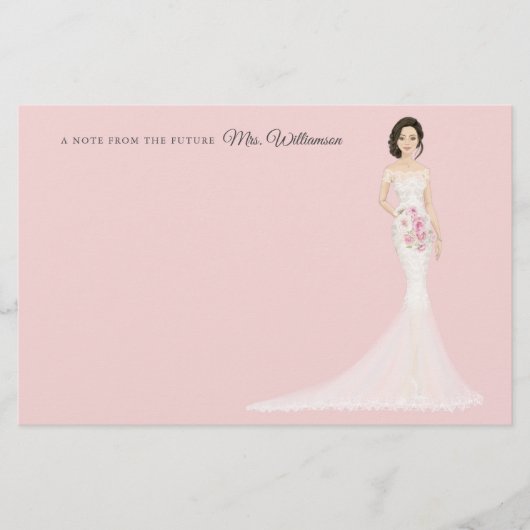 Toekomst mevrouw Bride - Hartelijk dank Briefpapier (Voorkant)
