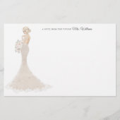 Toekomst mevrouw Bride - Hartelijk dank Briefpapier (Voorkant)