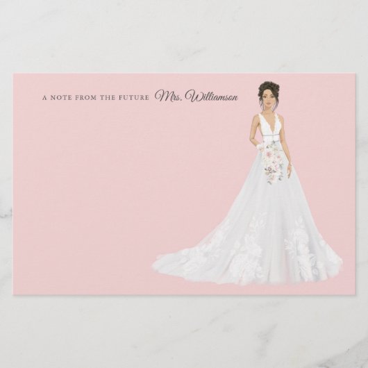 Toekomst mevrouw Bride - Hartelijk dank Briefpapier (Voorkant)