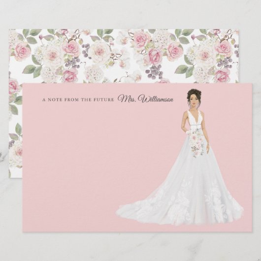 Toekomst mevrouw Bride - Hartelijk dank Briefpapier (Voorkant / Achterkant)