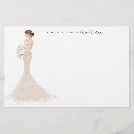 Toekomst mevrouw Bride - Hartelijk dank Briefpapier (Voorkant)