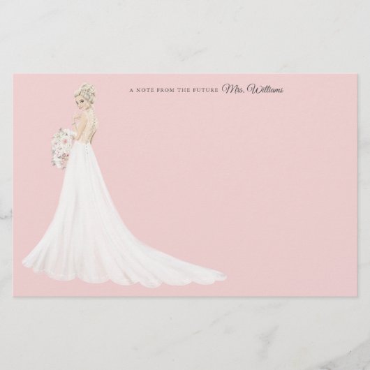 Toekomst mevrouw Bride - Hartelijk dank Briefpapier (Voorkant)