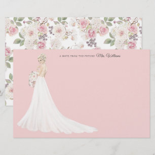 Toekomst mevrouw Bride - Hartelijk dank Briefpapier