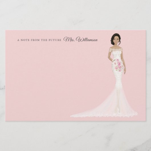 Toekomst mevrouw Bride - Hartelijk dank Briefpapier (Voorkant)