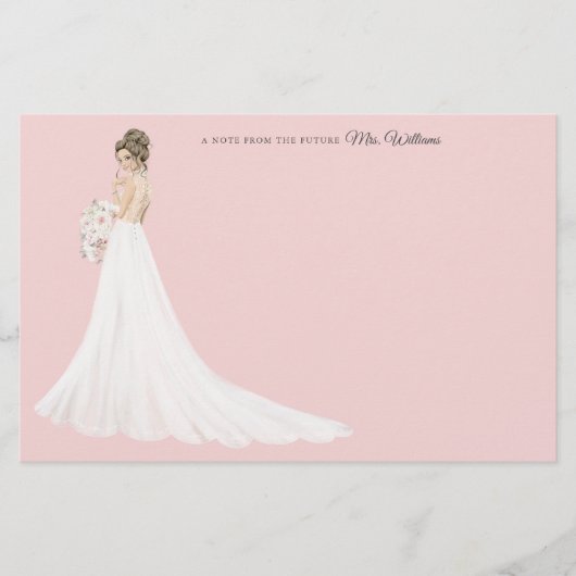 Toekomst mevrouw Bride - Hartelijk dank Briefpapier (Voorkant)