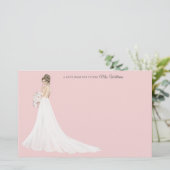 Toekomst mevrouw Bride - Hartelijk dank Briefpapier (Staand voorkant)