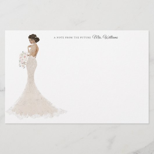 Toekomst mevrouw Bride - Hartelijk dank Briefpapier (Voorkant)
