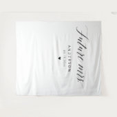 Toekomst mevrouw Elegant kalligrafie Vrijgezellenf Wandkleed (Voorkant (horizontaal))