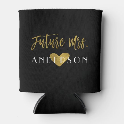 Toekomst mevrouw Gold Foil bruid Koelbox Blikjeskoeler (Voorkant)