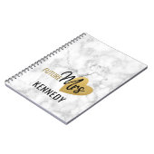 Toekomst mevrouw Gold Heart en Marble Notitieboek (Linkerzijde)