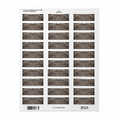 Toekomst : mevrouw Rustic Lights Wedding Return Etiket (Full Sheet)