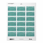 Toekomst : mevrouw Rustic Wood Lights Wedding Etiket (Full Sheet)