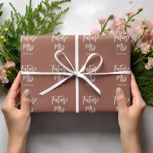 Toekomst mevrouw Terracotta Bride Brown White Cadeaupapier