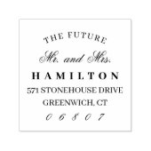 Toekomst, mijnheer en mevrouw | Retouradres Zelfinktende Stempel (Design)