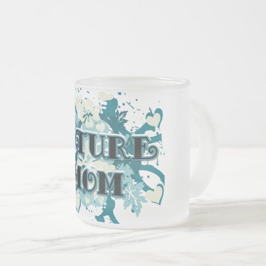 Toekomst Moeder - Hart en Bloemen Matglas Koffiemok (Voorkant rechts)