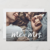 Toekomst Mr. en mevrouw Verloving sparen de datum Kaart (Voorkant)