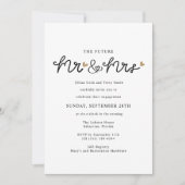 Toekomst Mr en Mrs Photo Engagement Party Kaart (Voorkant)