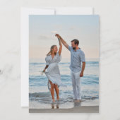 Toekomst Mr en Mrs Photo Engagement Party Kaart (Achterkant)