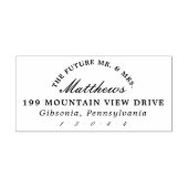 Toekomst Mr en Mrs.Return Adres Stempel (Afrduk)
