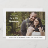 Toekomst Mr & Mrs | Foto De datum opslaan Save The Date (Voorkant)