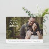 Toekomst Mr & Mrs | Foto De datum opslaan Save The Date (Staand voorkant)