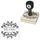 Toekomst Mr & Mrs | Gepersonaliseerd Rubberstempel (Gestempeld)