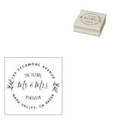 Toekomst Mr & Mrs | Terugkeeradres verloofd paar Rubberstempel (Gestempeld)