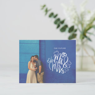 Toekomst Mr Mrs Wedding Foto Save the Date Aankondigingskaart